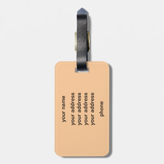 Flexible Giraffe Gepäckanhänger (Rückseite vertikal)