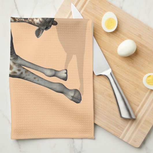 Flexible Giraffe Geschirrtuch (Viertel Falte)