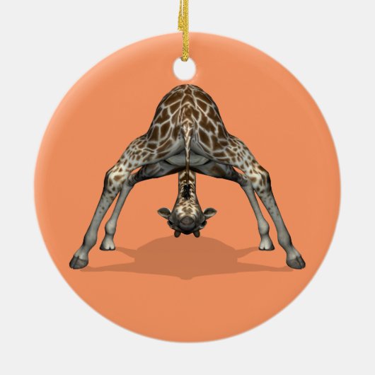 Flexible Giraffe Keramik Ornament (Hinten)