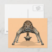 Flexible Giraffe Postkarte (Vorne/Hinten)