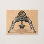 Flexible Giraffe Puzzle<br><div class="desc">Hintergrundfarbe kann geändert werden - IHN EINSTELLEN - BEARBEITEN - HINTERGRUND hübsches akrobatisches Tier,  muss eine Wirbelsäule aus Pudding haben - versuchen,  die Welt aus einem anderen Blickwinkel zu sehen oder einfach nur herumzutäuschen</div>