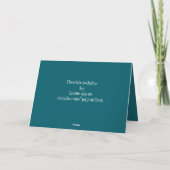 Flexible Holiday 4" x 5.6" Folded Greeting Card Karte (Rückseite)