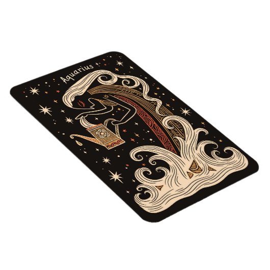Flexible Magnet Aquarius Celestial Zodiac Art (Rechte Seite)