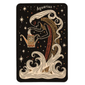 Flexible Magnet Aquarius Celestial Zodiac Art (Vertikal)