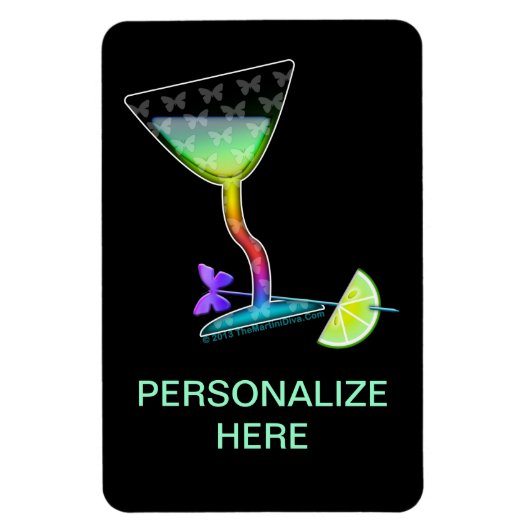 FLEXIBLE MAGNET - BUTTERFLY MARTINI (Vertikal)