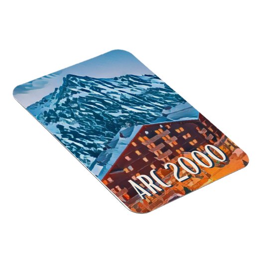 Flexible Magnet Les Arcs 2000 Skistation (Rechte Seite)