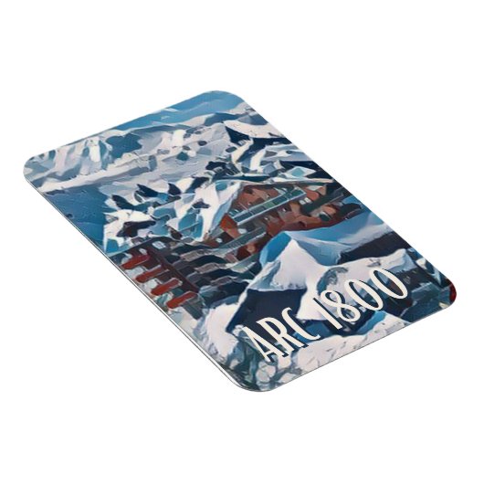 Flexible Magnet Les Arcs Skistation (Rechte Seite)