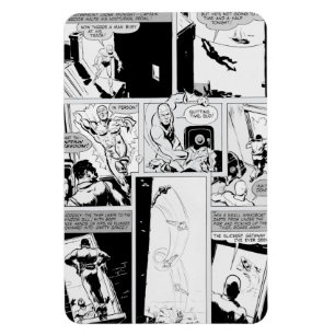 Flexible Magnet mit SPEED Comics aus den 1940er Ja