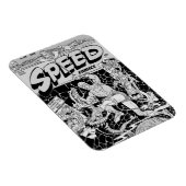 Flexible Magnet mit SPEED Comics aus den 1940er Ja (Rechte Seite)