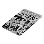 Flexible Magnet mit SPEED Comics aus den 1940er Ja (Linke Seite)
