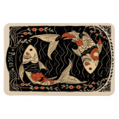 Flexible Magnet Pisces Celestial Zodiac Art (Horizontal)