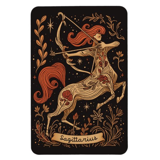 Flexible Magnet Sagittarius Celestial Zodiac Art (Vertikal)