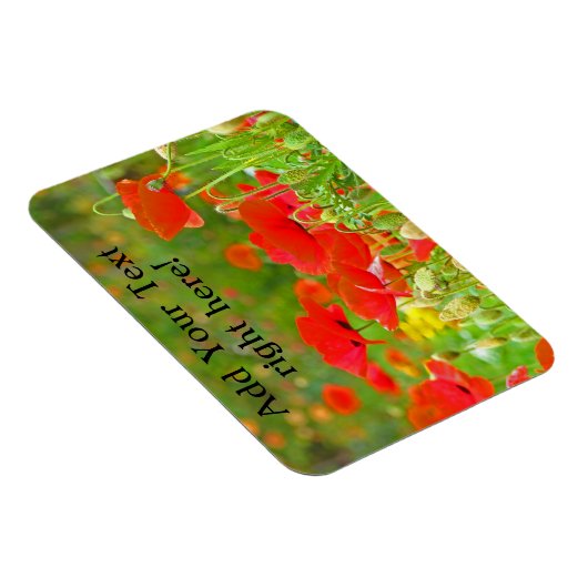 Flexible Magnete fügen Ihre Blume für rotes Poppen (Rechte Seite)