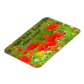 Flexible Magnete fügen Ihre Blume für rotes Poppen (Linke Seite)