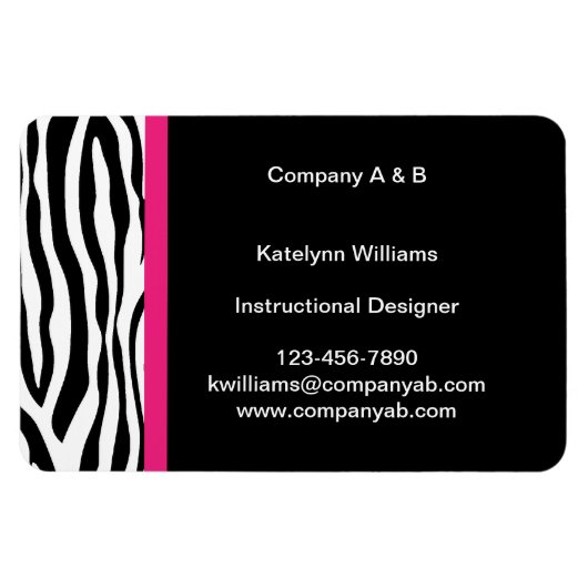 Flexible Magnetkarten für Zebra Stripe Magnet (Horizontal)