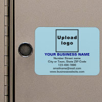 Flexible Markenbezeichnung für hellblaues Rechteck