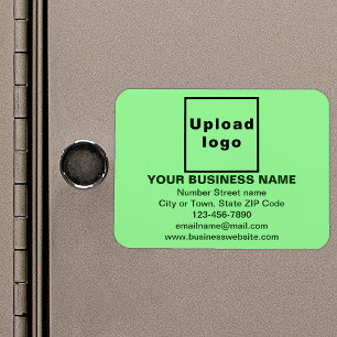 Flexible Markenbezeichnung für hellgrünes Rechteck Magnet