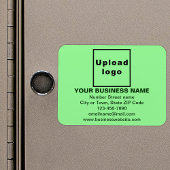 Flexible Markenbezeichnung für hellgrünes Rechteck Magnet