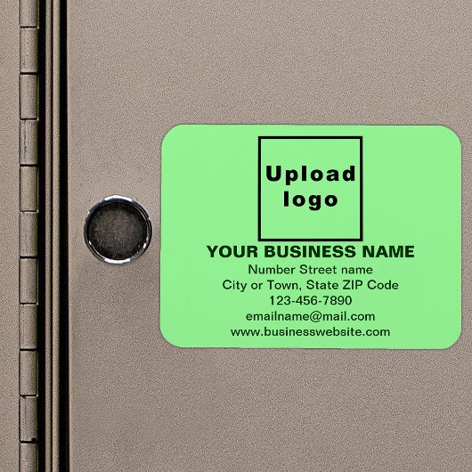 Flexible Markenbezeichnung für hellgrünes Rechteck Magnet