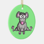 Flexible Maus Keramik Ornament (Rechts)