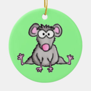 Flexible Maus Keramik Ornament