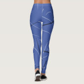 Flexible monochrome, spielerisch einfache Skripte Leggings (Rückseite)