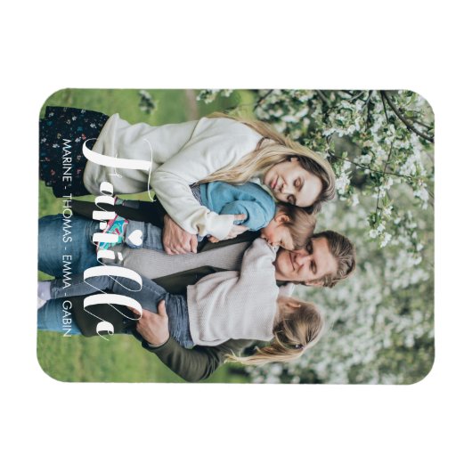 Flexible, personalisierte Bildaufnahme der Familie Magnet (Horizontal)