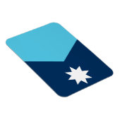 Flexible photo magnet with flag of Minnesota, USA (Rechte Seite)