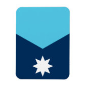 Flexible photo magnet with flag of Minnesota, USA (Vertikal)