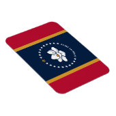 Flexible photo magnet with flag of Mississippi (Rechte Seite)