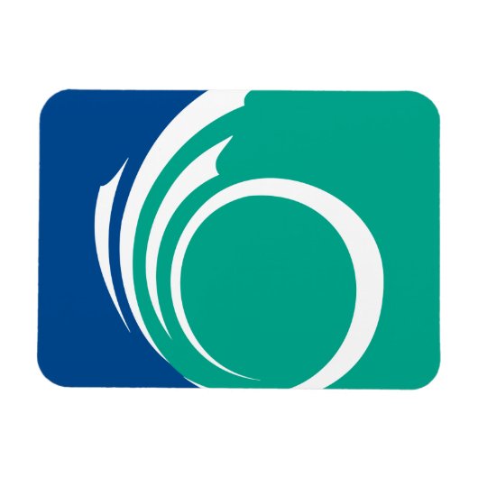 Flexible photo magnet with flag of Ottawa, Canada (Horizontal)