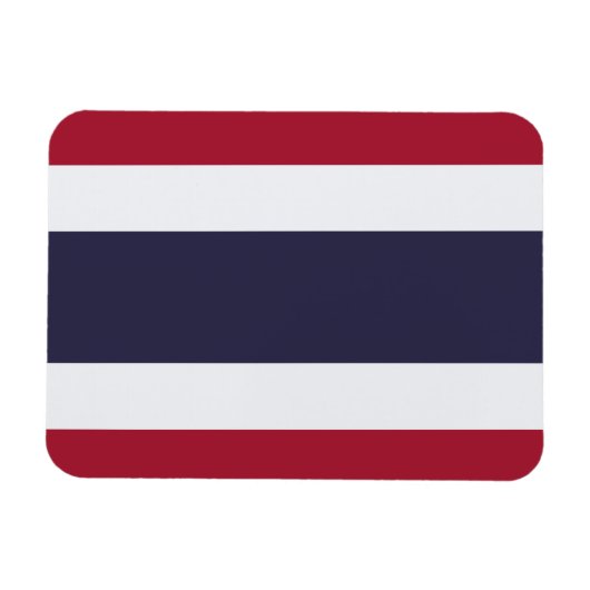 Flexible photo magnet with flag of Thailand (Horizontal)