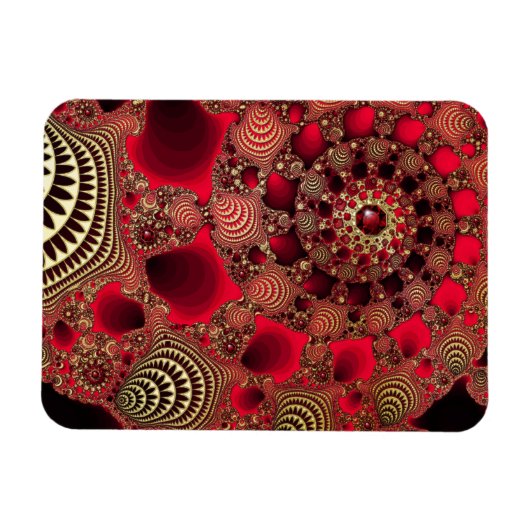 Flexible Rubies und Gold Magnet (Horizontal)