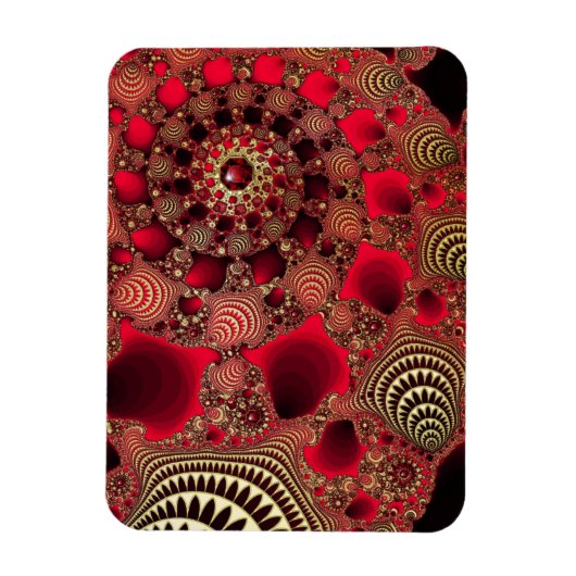 Flexible Rubies und Gold Magnet (Vertikal)