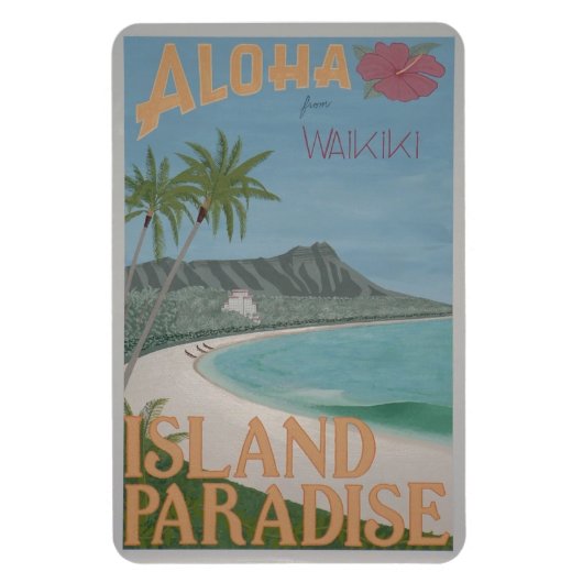 flexibler ALOHA-Magnet (4"x6") Magnet (Vertikal)