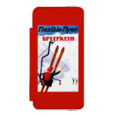 Flexibler Flyer Splitkein hölzerner SkisPromo Incipio iPhone Geldbeutel-Hülle (Folio Vorderseite)
