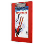 Flexibler Flyer Splitkein hölzerner SkisPromo Klemmbrett (Links)