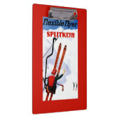 Flexibler Flyer Splitkein hölzerner SkisPromo Klemmbrett (Rechts)