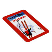 Flexibler Flyer Splitkein Holzskis Promo Magnet (Rechte Seite)