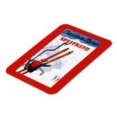 Flexibler Flyer Splitkein Holzskis Promo Magnet (Linke Seite)