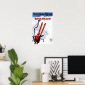 Flexibler Flyer Splitkein Holzskis Promo Poster (Heimbüro)