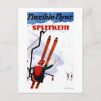 Flexibler Flyer Splitkein Holzskis Promo