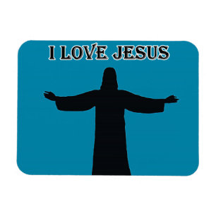 Flexibler Foto-Magnet ich liebe Jesus Magnet