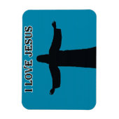 Flexibler Foto-Magnet ich liebe Jesus Magnet (Vertikal)