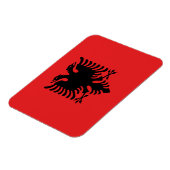 Flexibler Foto-Magnet mit albanischer Flagge Magnet (Linke Seite)
