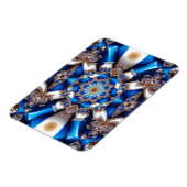 Flexibler Foto-Magnet mit argentinischen Farben Magnet (Linke Seite)