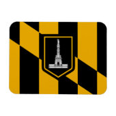 Flexibler Foto-Magnet mit Baltimore-Flagge Magnet (Horizontal)