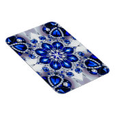 Flexibler Foto-Magnet mit Blau-Weiß-Farben Magnet (Rechte Seite)