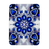 Flexibler Foto-Magnet mit Blau-Weiß-Farben Magnet (Vertikal)