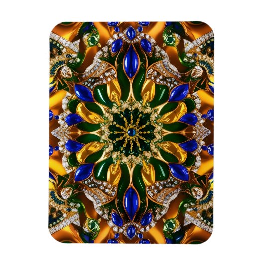 Flexibler Foto-Magnet mit Brasil-Farben Magnet (Vertikal)